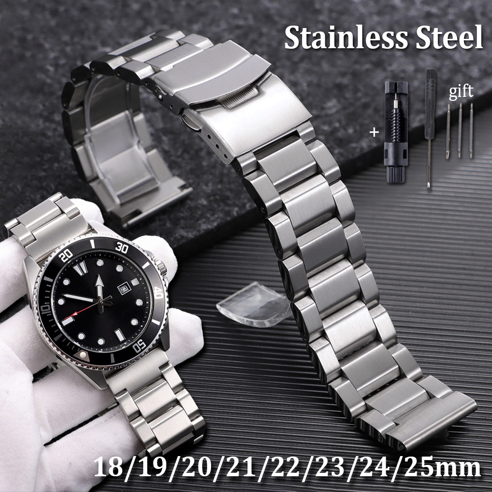Luxury Watch Class - 18/19/21/23/24/25mm 20mm 22mm Luxury Stainless Steel