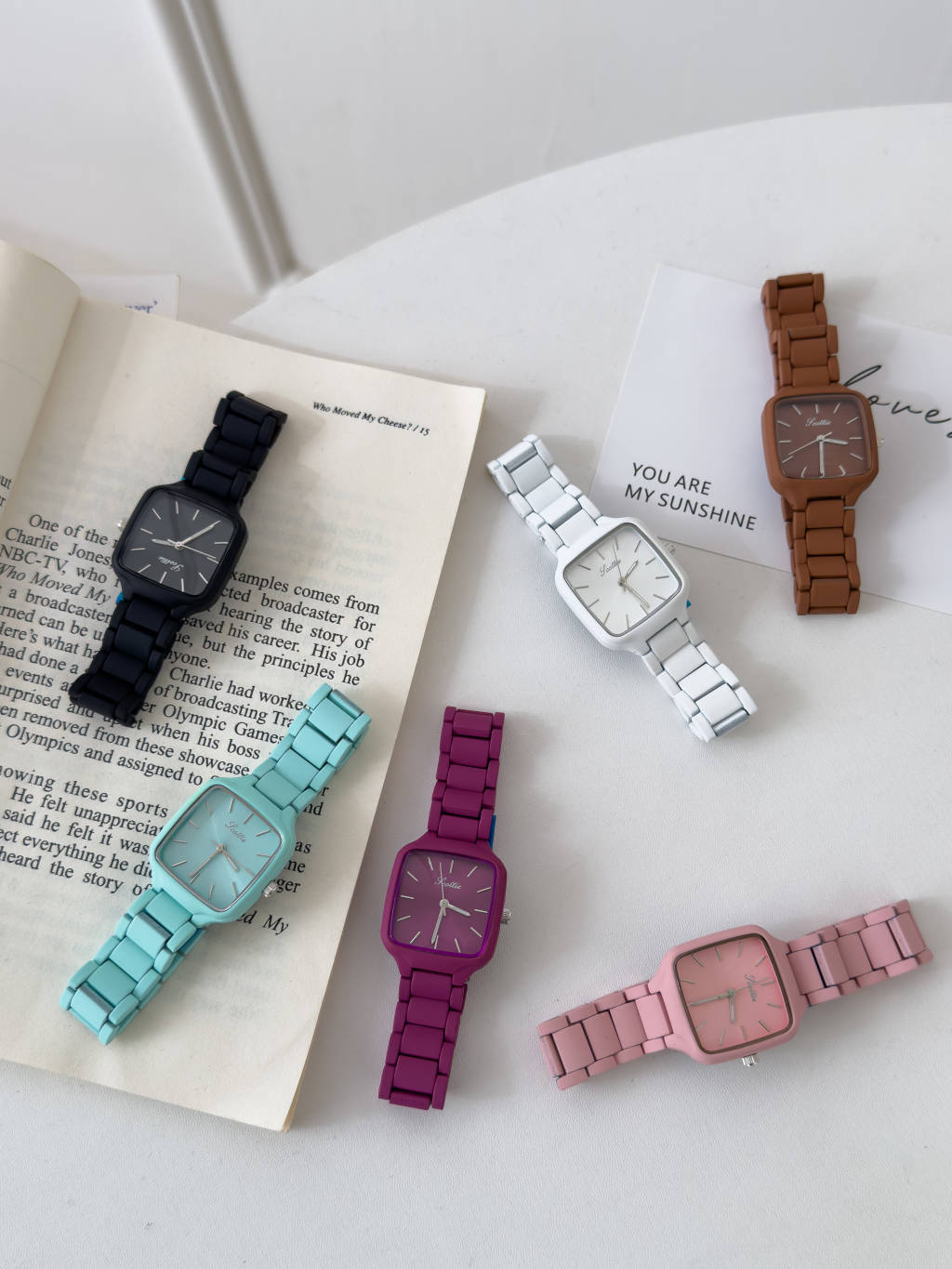 Luxury Watch Women - Fashion temperament minimalist luxury Square Color-Block