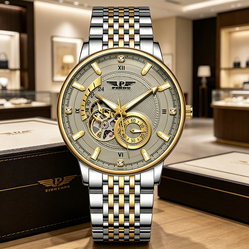 Tourbillon Movement Watch - PINDU Luxury Men's Watch Vintage Fashion
