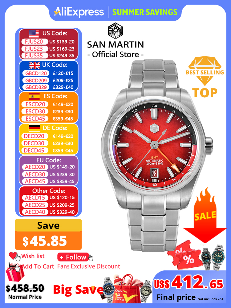 Luxury Watch From China - San Martin New 39mm Enamel JianZhan