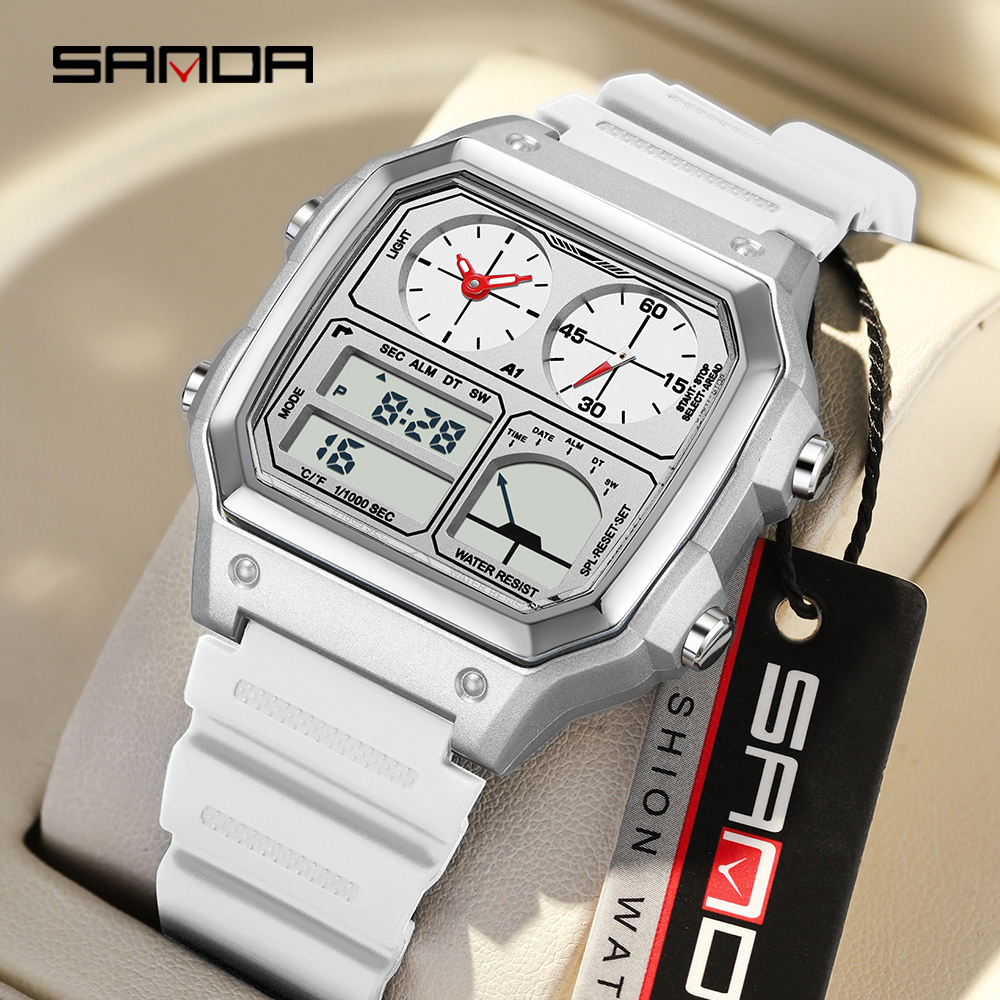 Fashion SANDA 6257 Popular Men - مراجعة Luxury Watch Shop وسعره