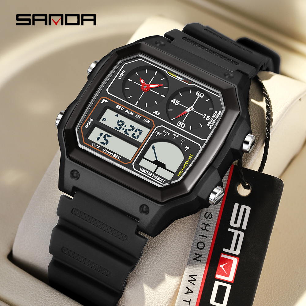 Fashion SANDA 6257 Popular Men - مراجعة Luxury Watch Shop وسعره