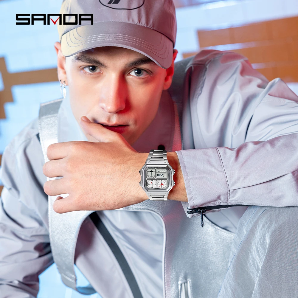 Fashion SANDA 6257 Popular Men - مراجعة Luxury Watch Shop وسعره