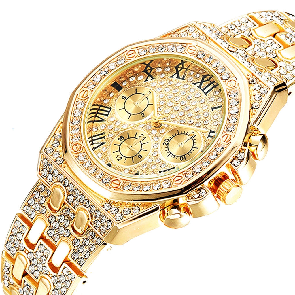 Men Watch Set Necklace+Watch+B - مراجعة Luxury Watch Miami وسعره