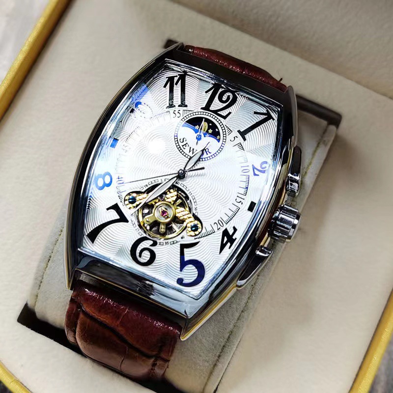 SEWOR Mechanical Watch Men Gol - مراجعة Tourbillon Movement Watch وسعره