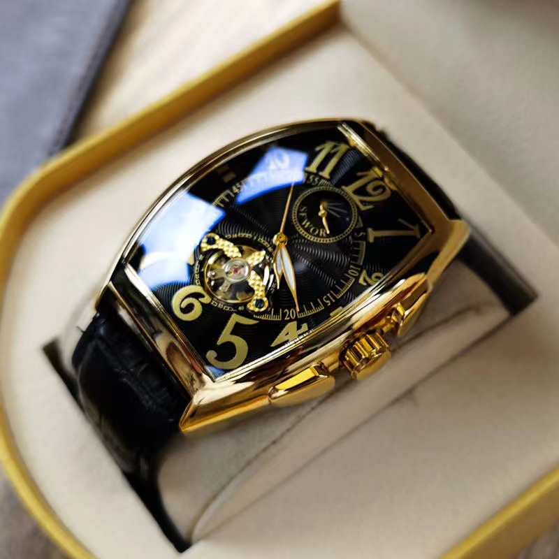 SEWOR Mechanical Watch Men Gol - مراجعة Tourbillon Movement Watch وسعره