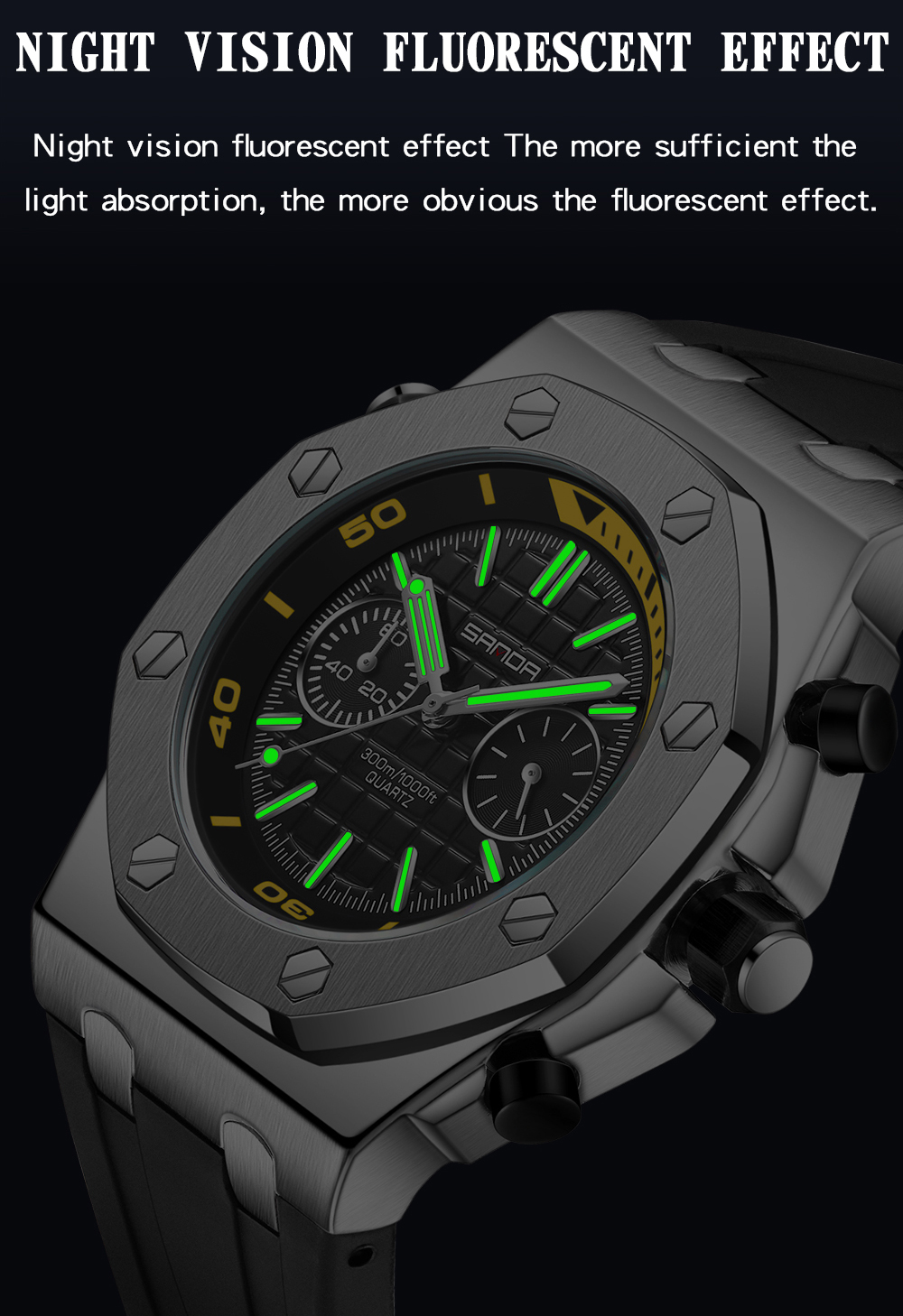 SANDA 7027 Fashion Luxury Men' - مراجعة Luxury Watch Shop وسعره
