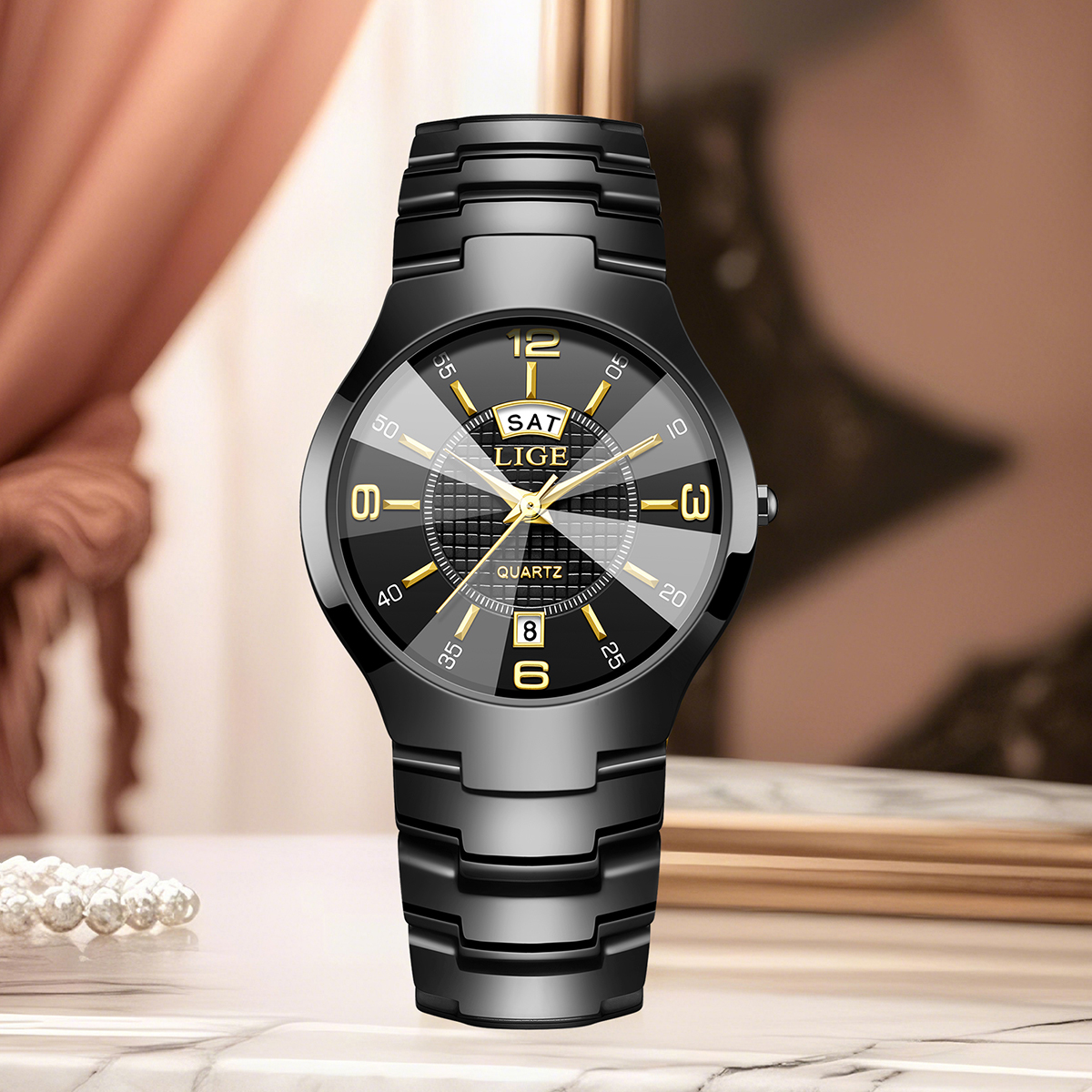 LIGE Fashion Elegant Women's W - مراجعة Luxury Watch Women وسعره