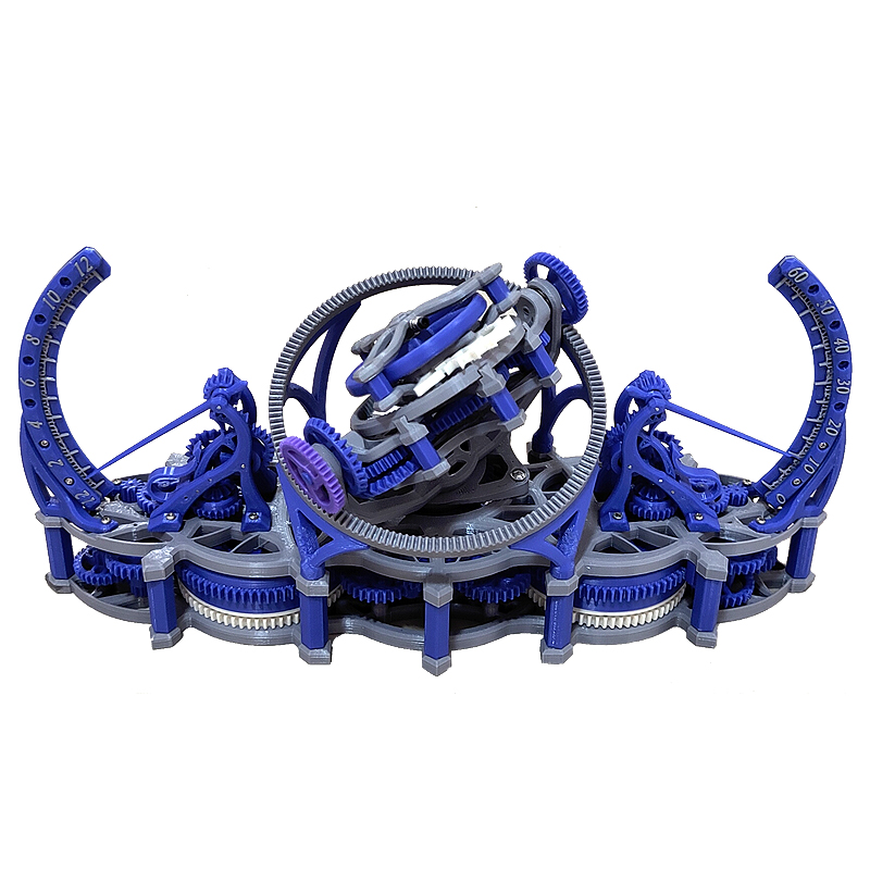 Random color 3d print tourbill - مراجعة Tourbillon Movement Watch وسعره