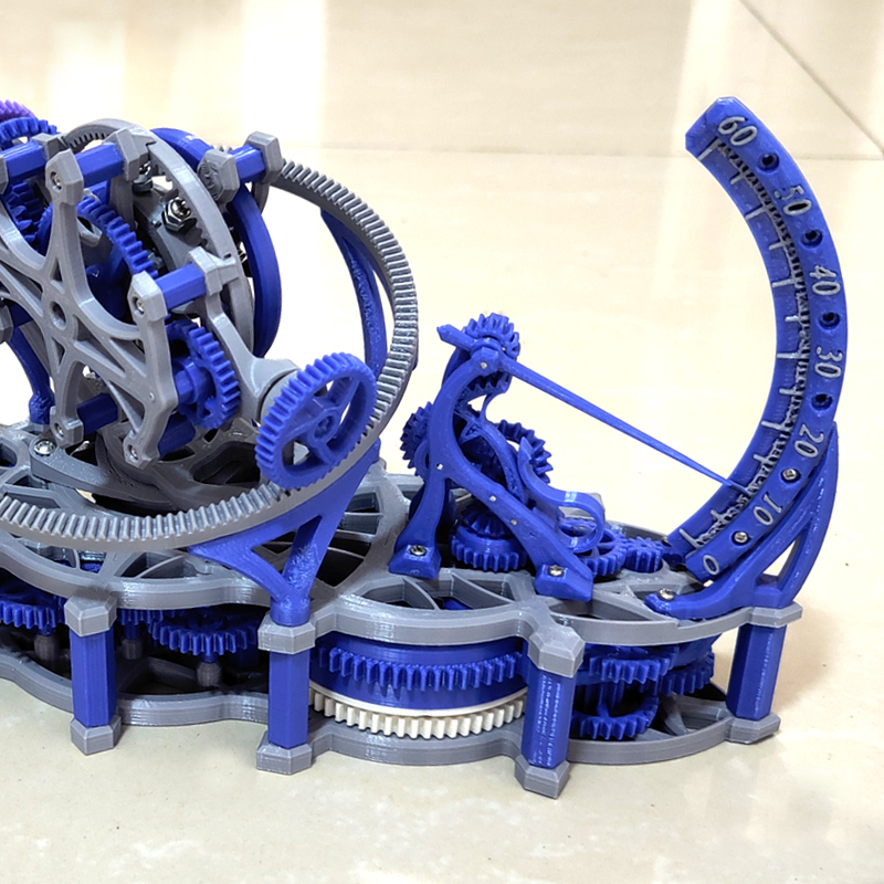 Random color 3d print tourbill - مراجعة Tourbillon Movement Watch وسعره