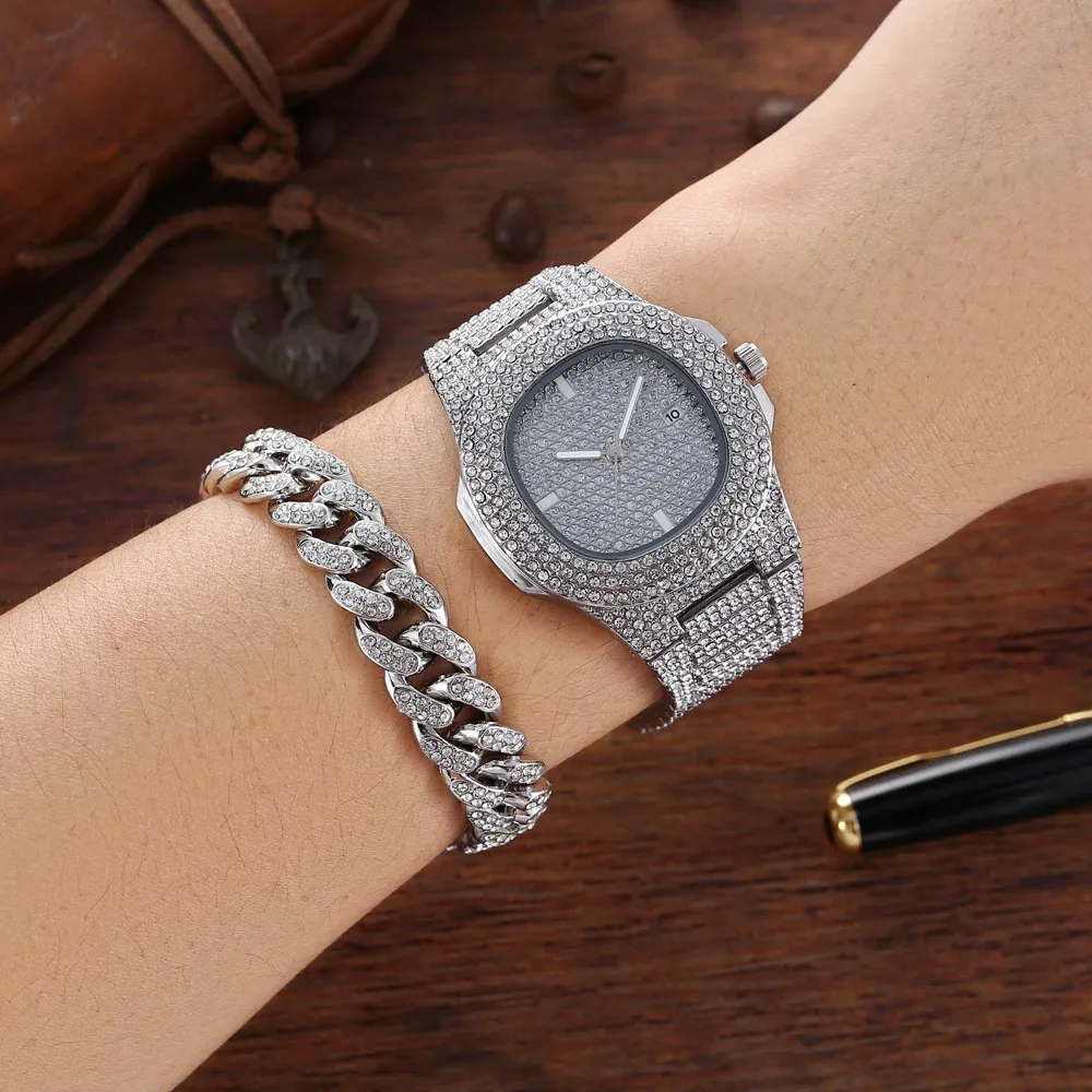 New Gold Color Watch &  Bracel - مراجعة Luxury Watch Miami وسعره