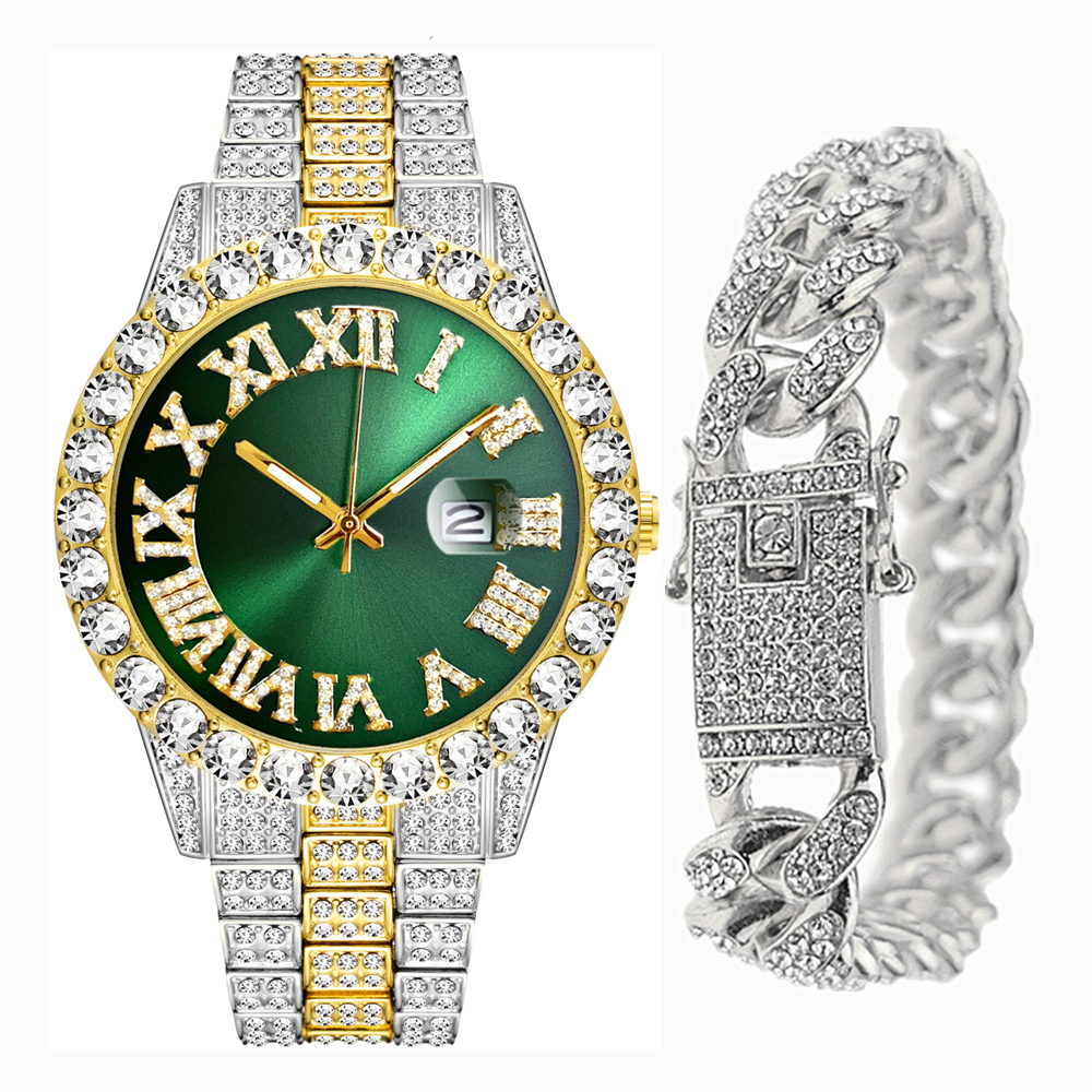 Full Iced Out Bracelet Men Bli - مراجعة Luxury Watch Miami وسعره
