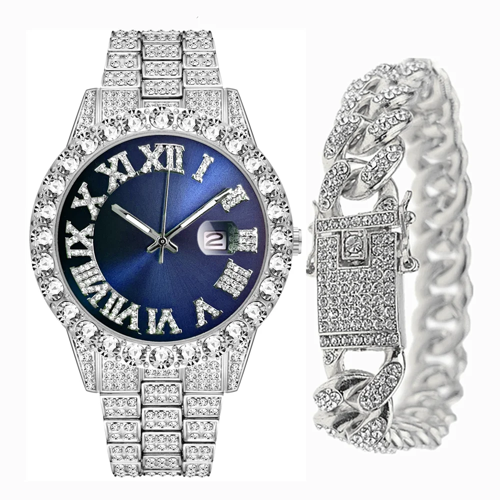 Full Iced Out Bracelet Men Bli - مراجعة Luxury Watch Miami وسعره