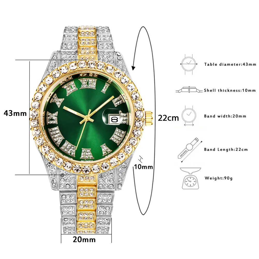 Full Iced Out Bracelet Men Bli - مراجعة Luxury Watch Miami وسعره