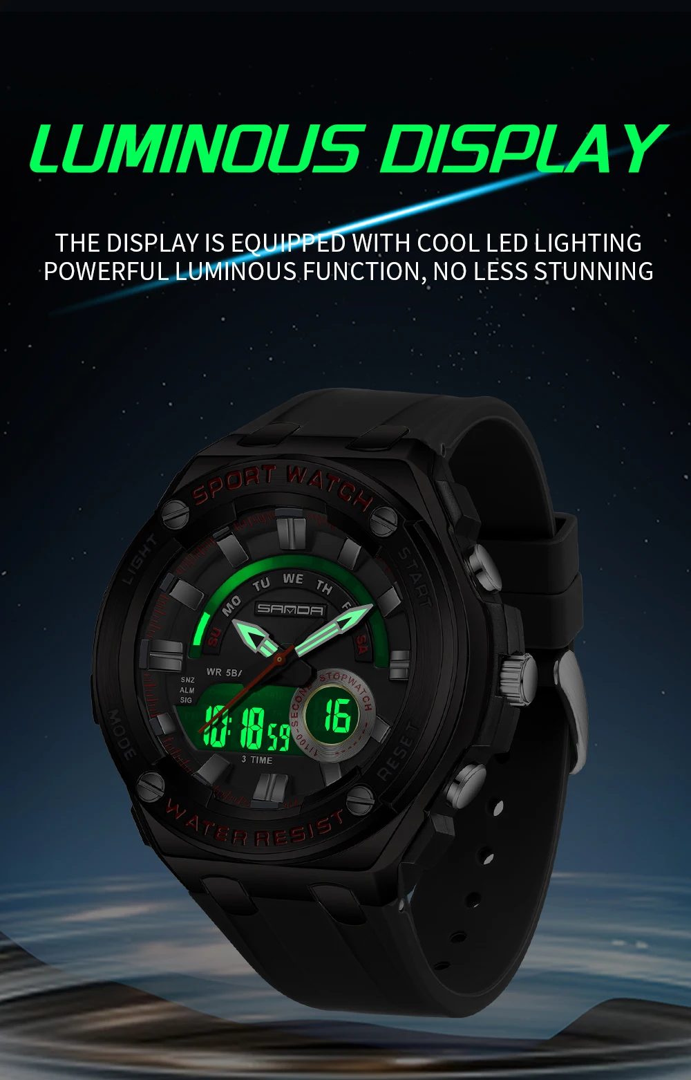 SANDA New Hot Selling Men's El - مراجعة Luxury Watch Shop وسعره