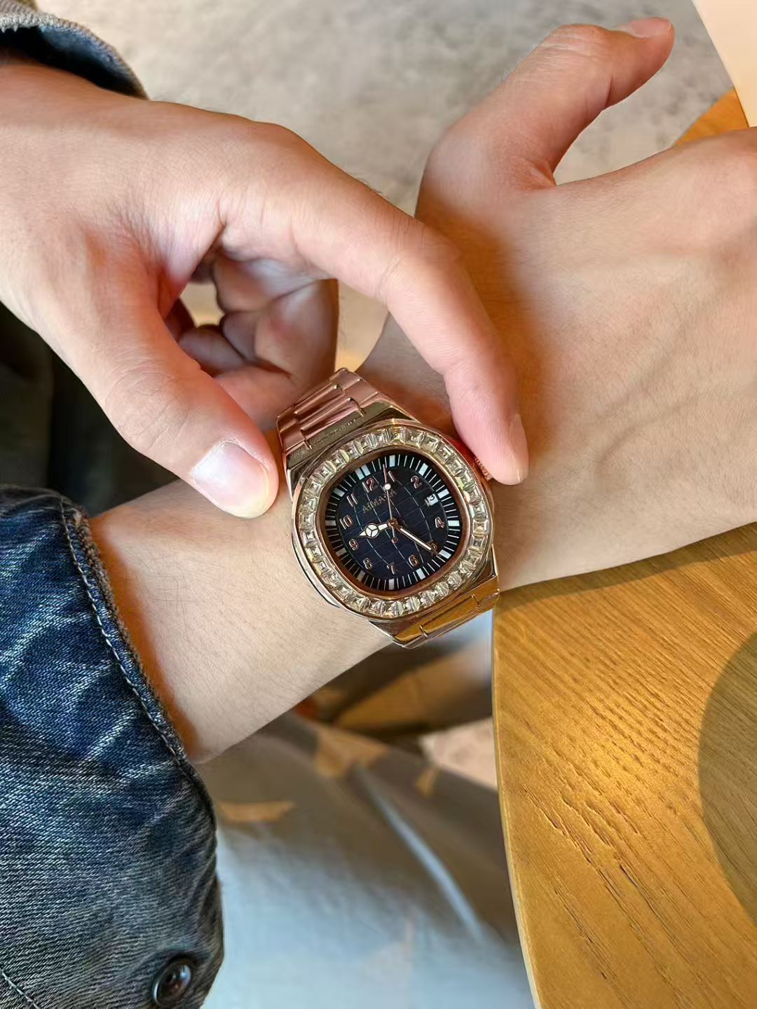 full diamond watch ring for ma - مراجعة Luxury Watch Dubai وسعره