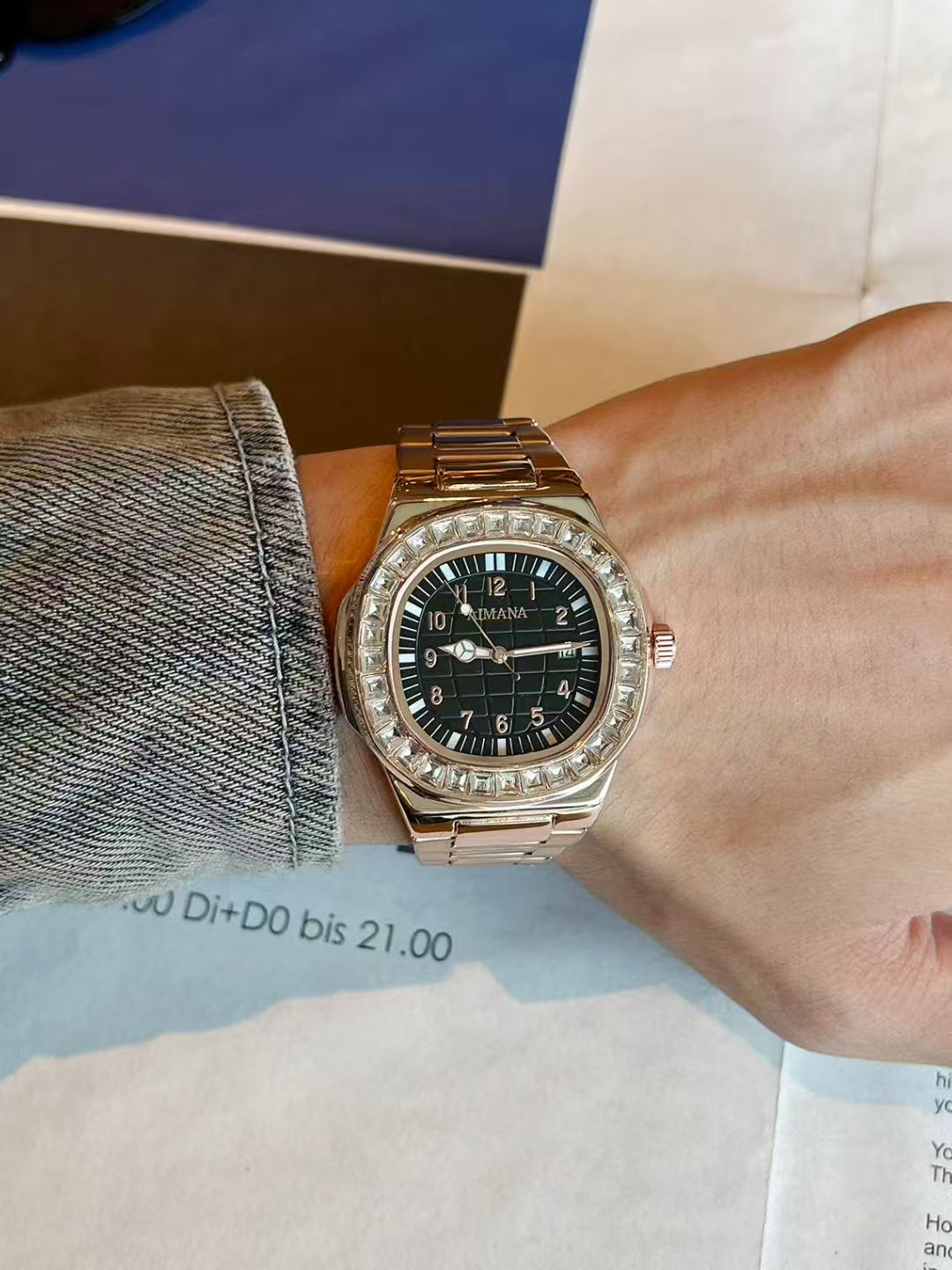 full diamond watch ring for ma - مراجعة Luxury Watch Dubai وسعره