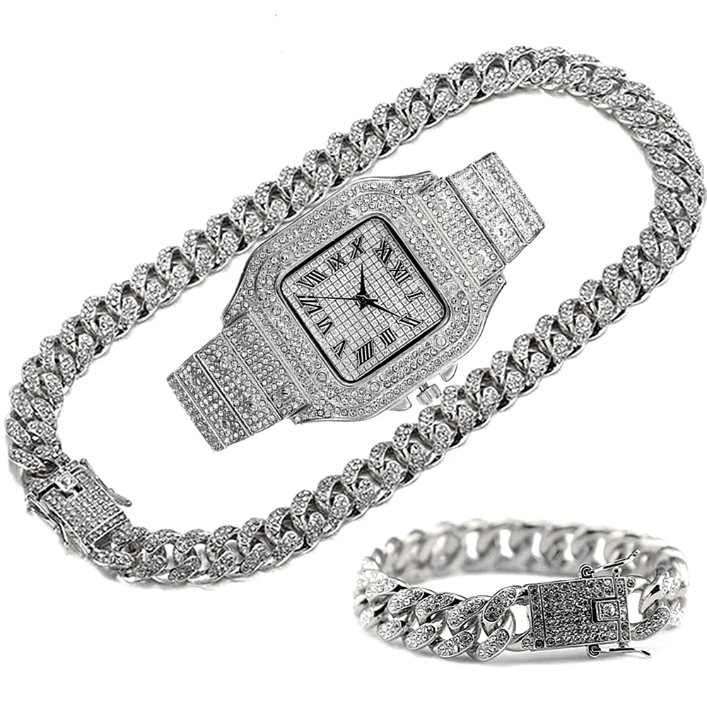 Luxury Iced Out Chain for Men  - مراجعة Luxury Watch Miami وسعره