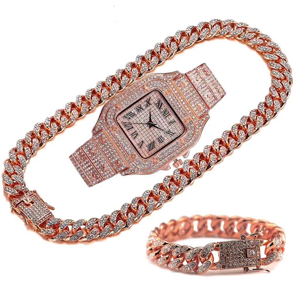 Luxury Iced Out Chain for Men  - مراجعة Luxury Watch Miami وسعره