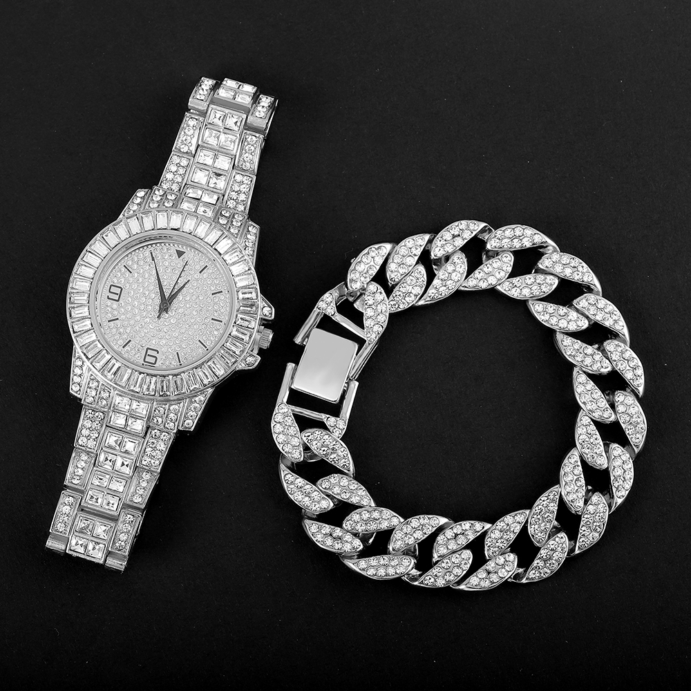 Full Diamond Iced Out Watch fo - مراجعة Luxury Watch Miami وسعره