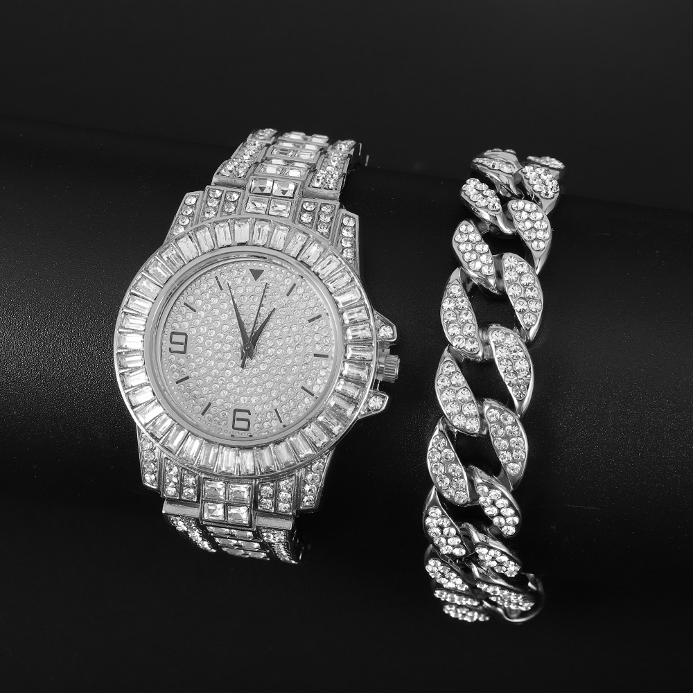 Full Diamond Iced Out Watch fo - مراجعة Luxury Watch Miami وسعره