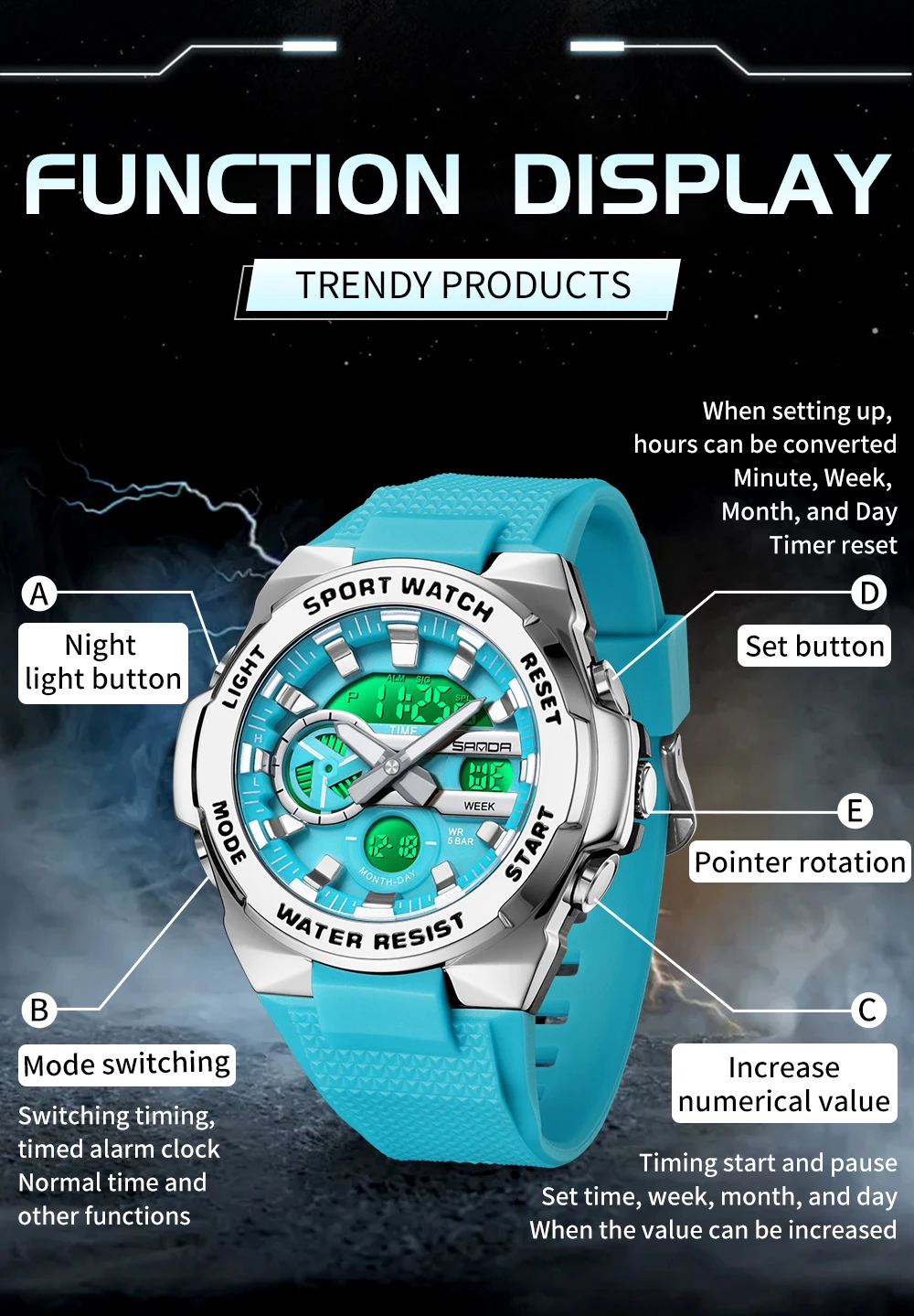 SANDA New 3385 Luxury Student  - مراجعة Luxury Watch Shop وسعره
