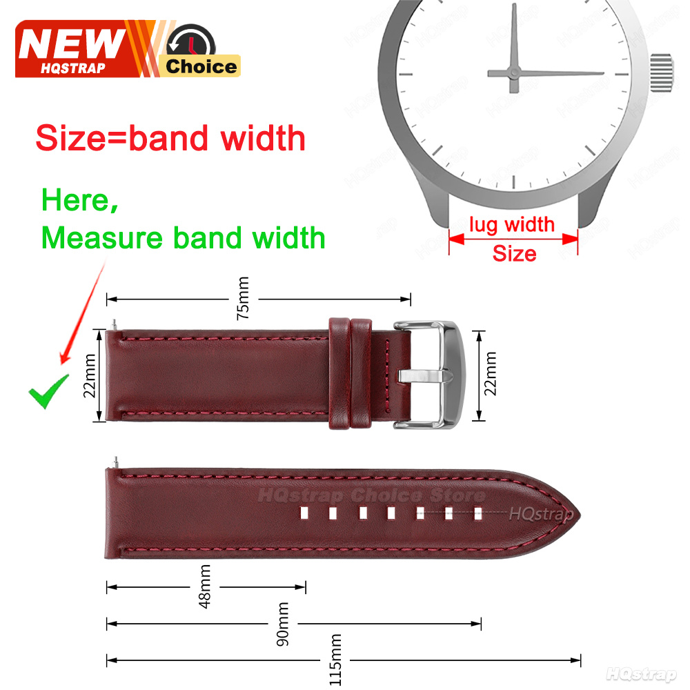 New 18/20/22/24mm Black Brown  - مراجعة Luxury Watch Class وسعره