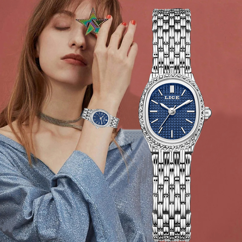 LIGE Fashion Luxury Quartz Wom - مراجعة Luxury Watch Women وسعره