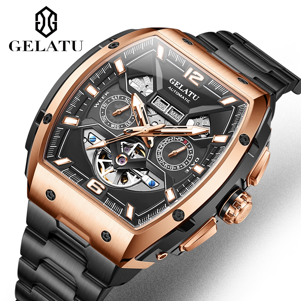 Reloj Hombre Watches Mens GELA - مراجعة Tourbillon Movement Watch وسعره
