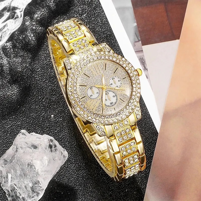 Women's Quartz Watch Gold Luxu - مراجعة Luxury Watch Women وسعره