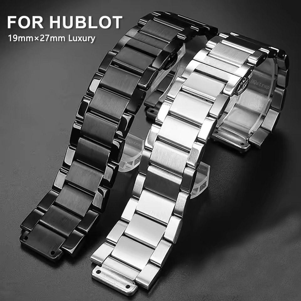 19mm-27mm Solid Stainless Stee - مراجعة Luxury Watch Hublot وسعره