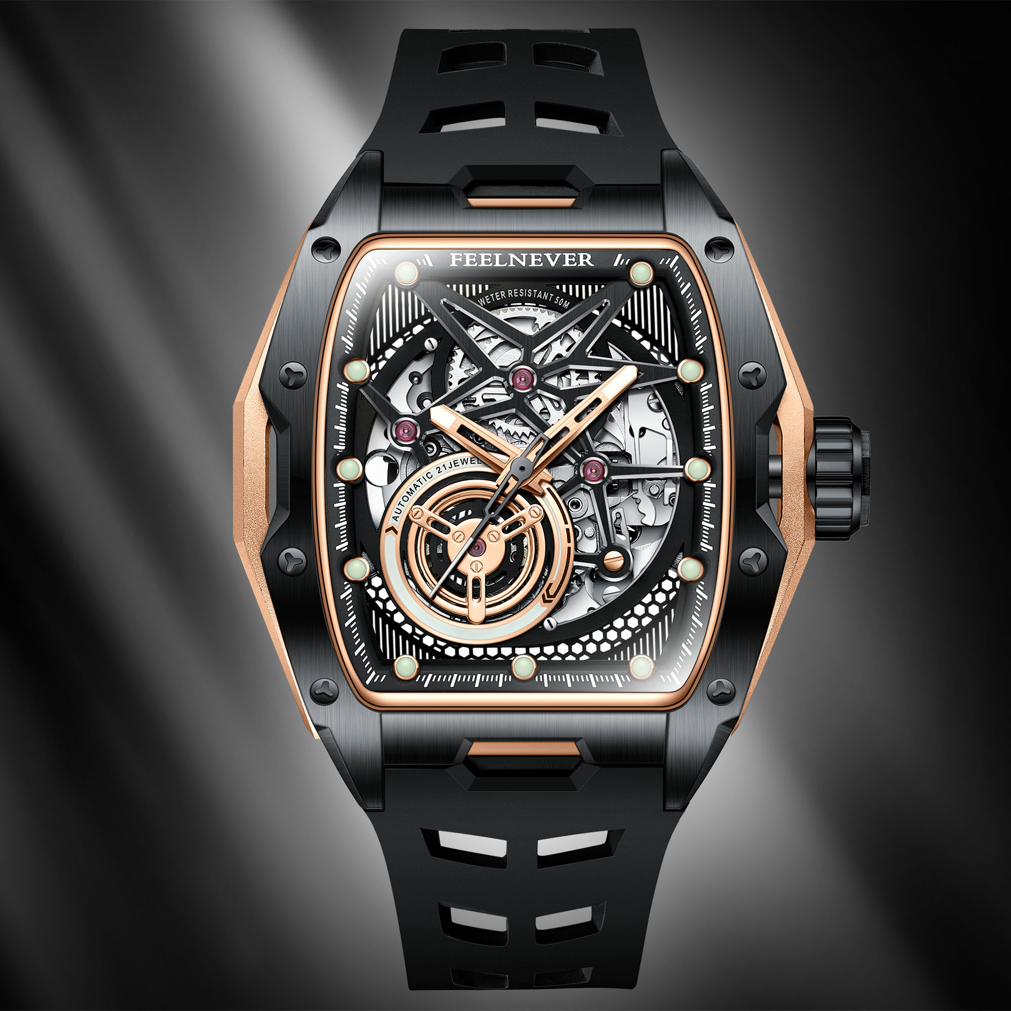 FeelNever Hollow Tourbillon Me - مراجعة Tourbillon Movement Watch وسعره