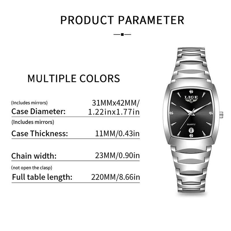 LIGE Watch women Business Luxu - مراجعة Luxury Watch Women وسعره