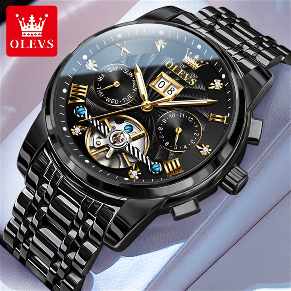 OLEVS Classic Men's Watches To - مراجعة Tourbillon Movement Watch وسعره