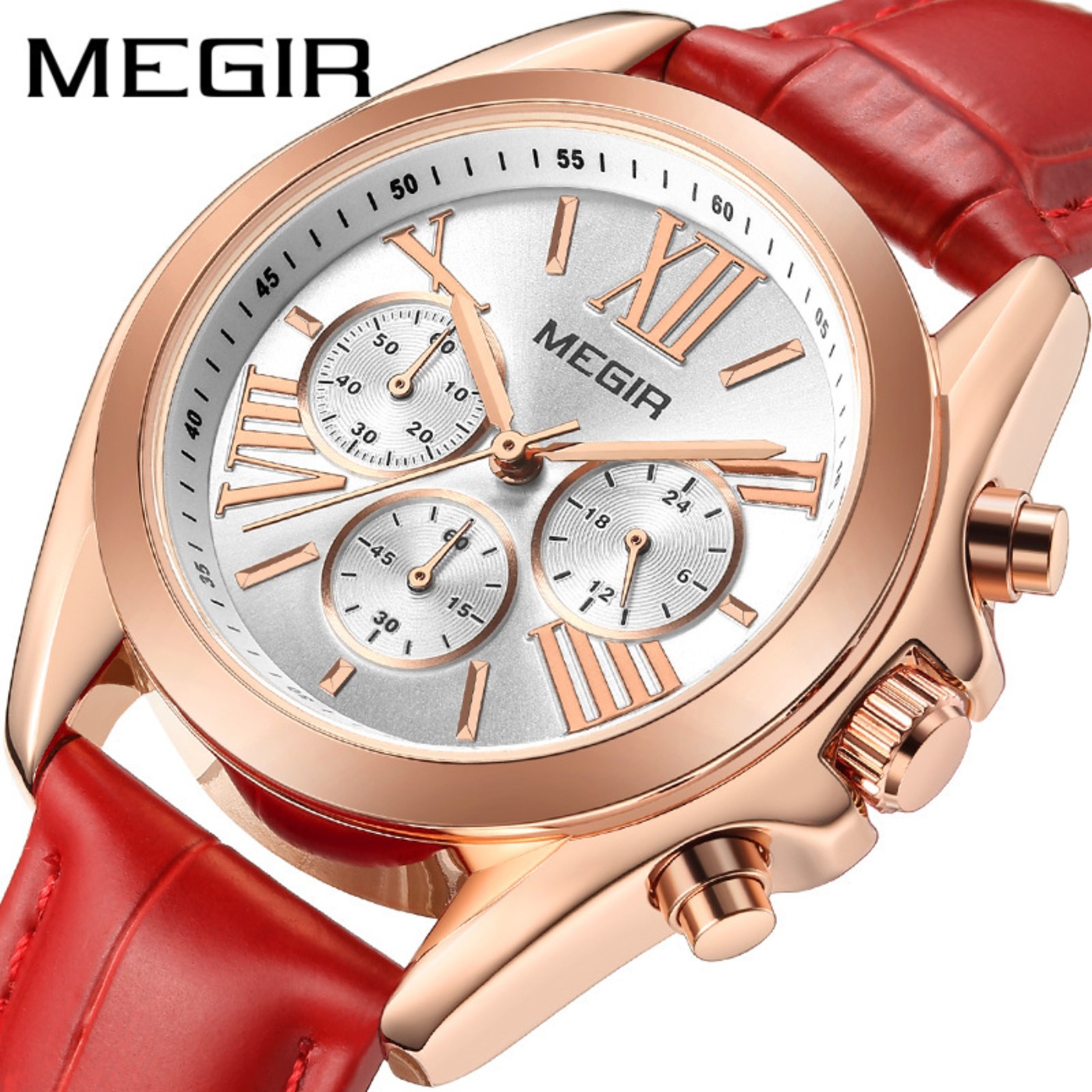 MEGIR New Luxury Leather Watch - مراجعة Luxury Watch Women وسعره