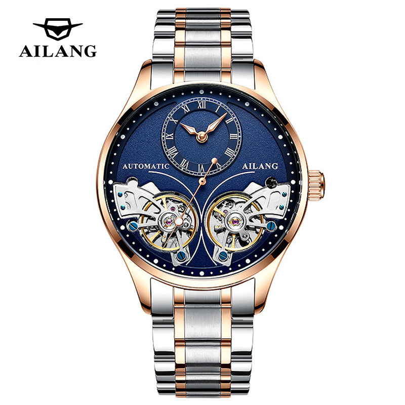 AILANG Brand New Fashion Doubl - مراجعة Tourbillon Movement Watch وسعره