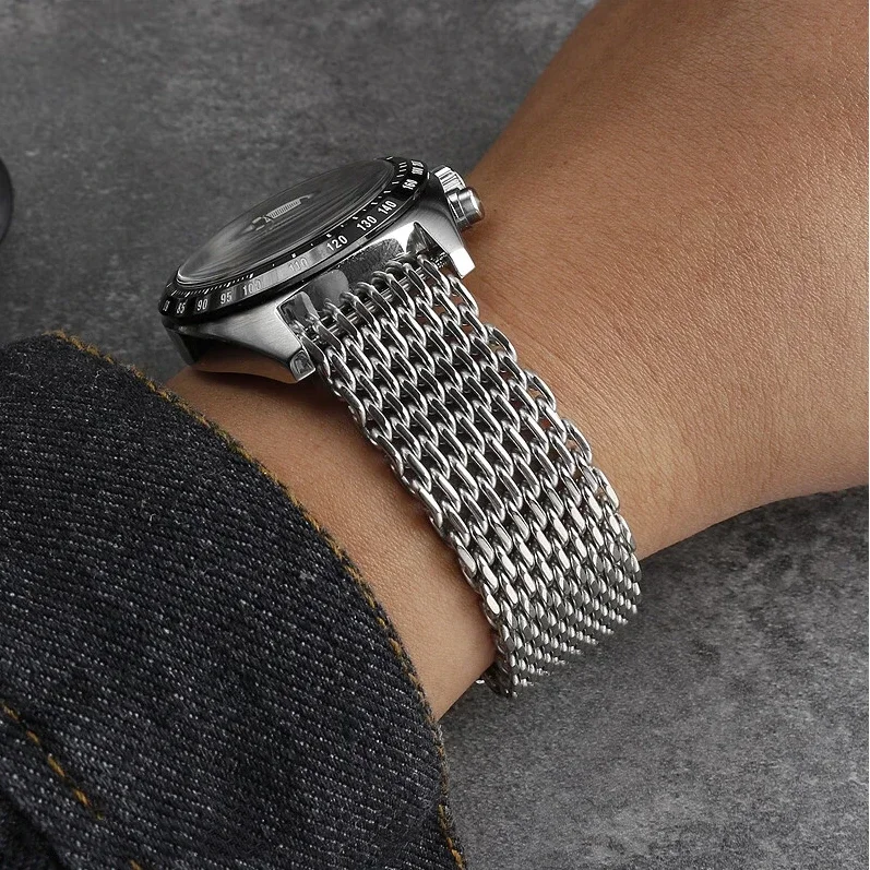 18/20/22/24mm Mesh Solid Stain - مراجعة Luxury Watch Class وسعره