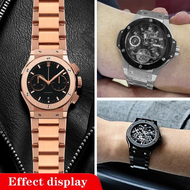 Solid Stainless Steel Watch Ba - مراجعة Luxury Watch Hublot وسعره
