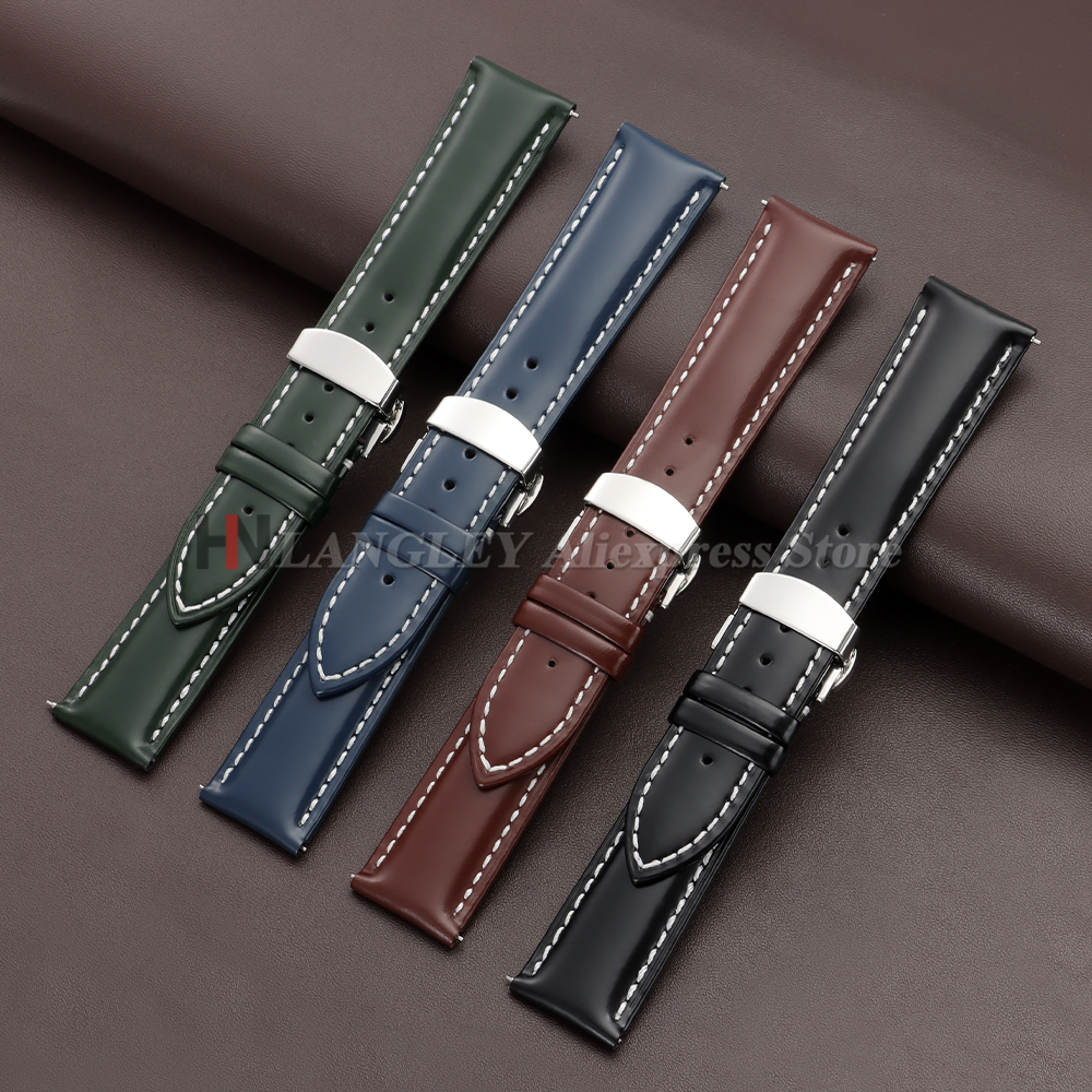 20mm 22mm Oiled Genuine Leathe - مراجعة Luxury Watch Class وسعره