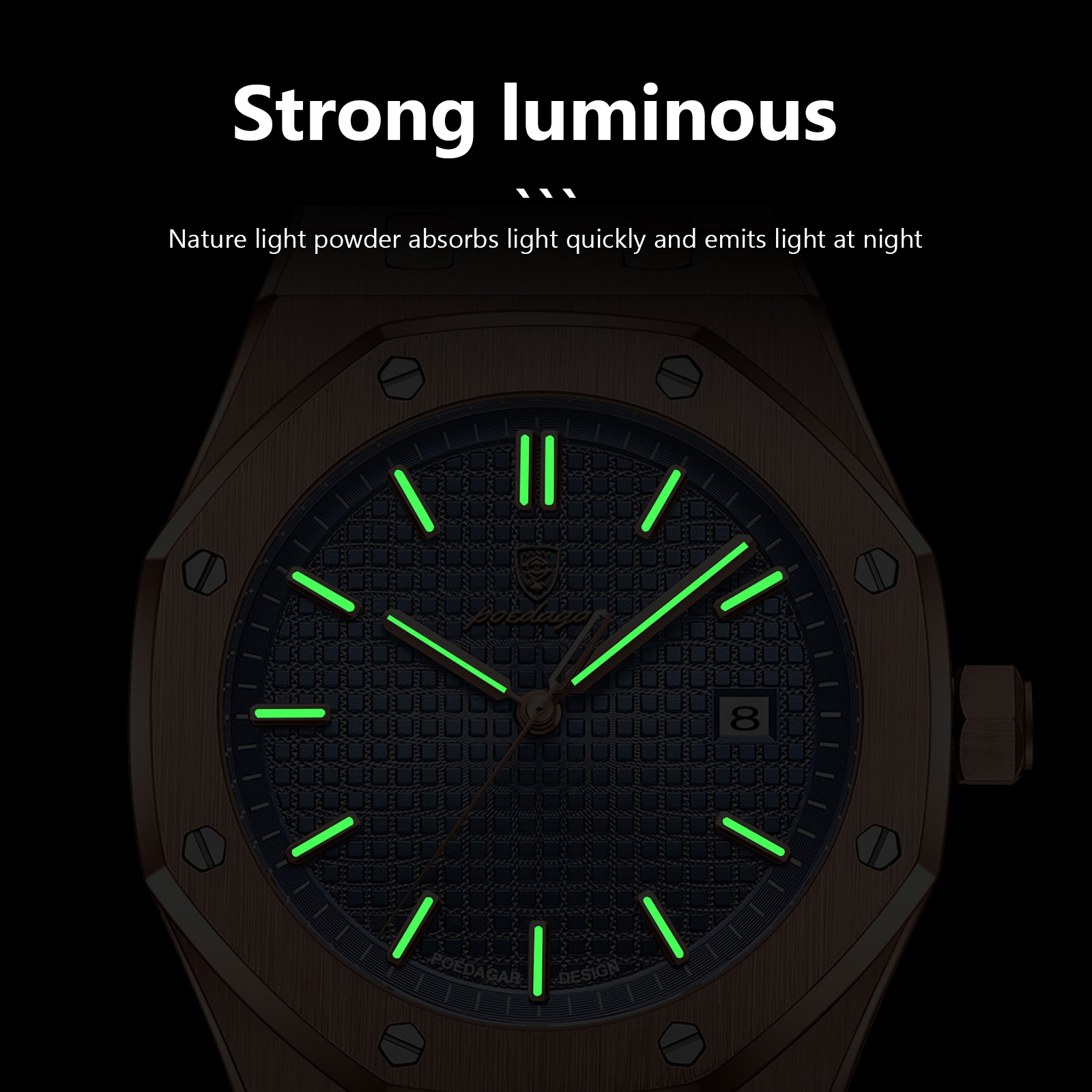 POEDAGAR Luxury Business Man W - مراجعة Luxury Watch Hublot وسعره