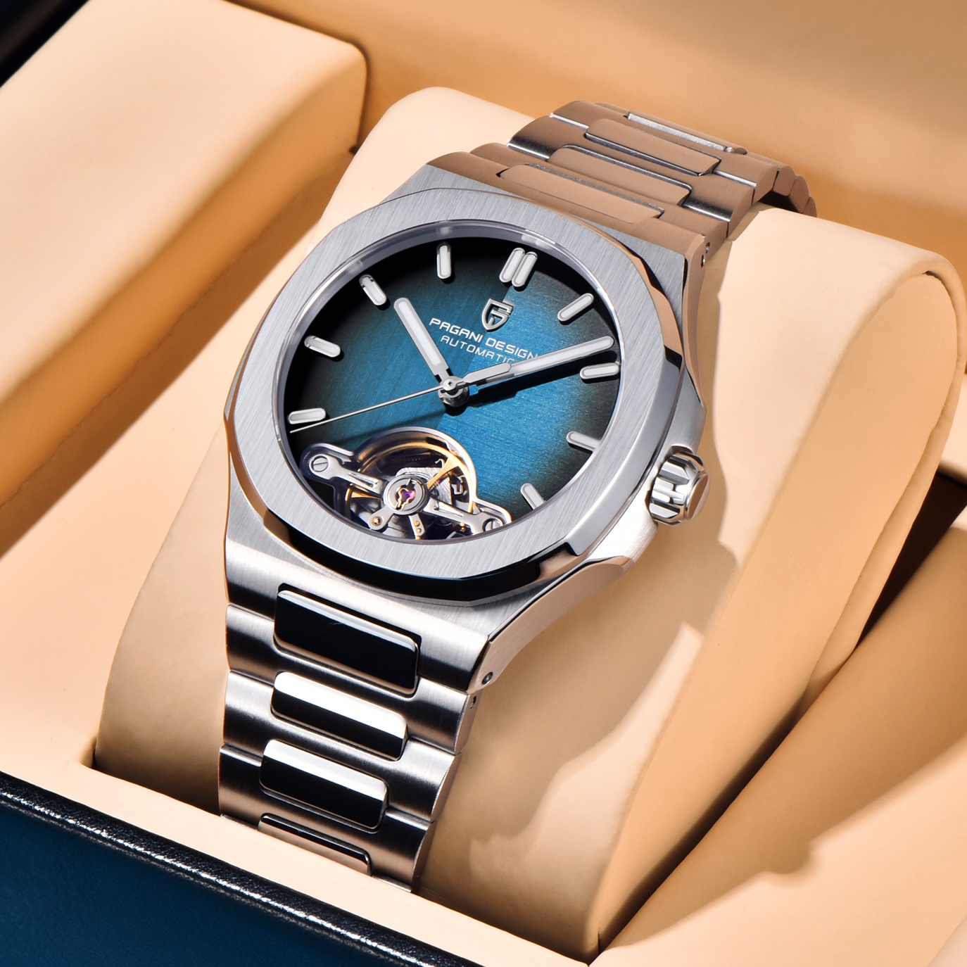PAGANI DESIGN New Mechanical H - مراجعة Tourbillon Movement Watch وسعره