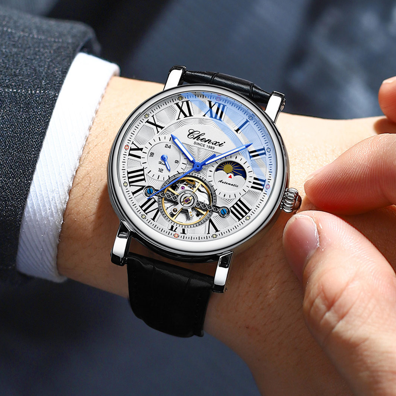 Top Brand Mens Watches Tourbil - مراجعة Tourbillon Movement Watch وسعره
