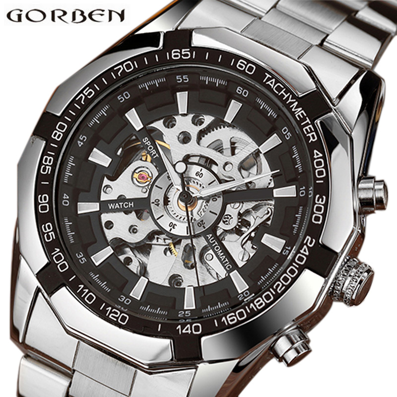 Skeleton Sports Automatic Stai - مراجعة Luxury Watch From China وسعره