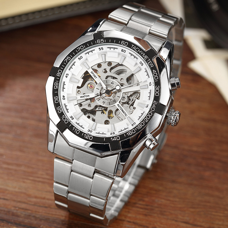 Skeleton Sports Automatic Stai - مراجعة Luxury Watch From China وسعره