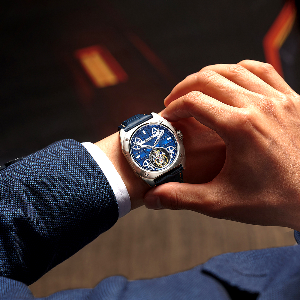 41mm Luxury men's watch Tourbi - مراجعة Tourbillon Movement Watch وسعره