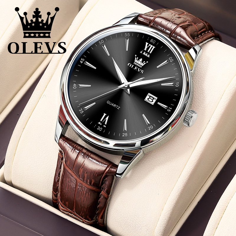 OLEVS Original Waterproof Men' - مراجعة Luxury Watch Hublot وسعره