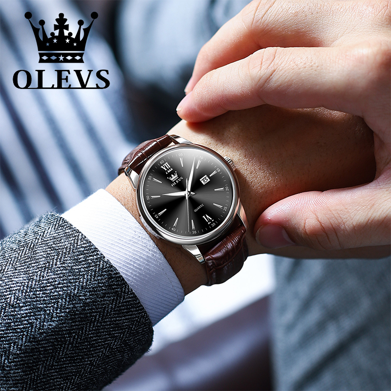 OLEVS Original Waterproof Men' - مراجعة Luxury Watch Hublot وسعره