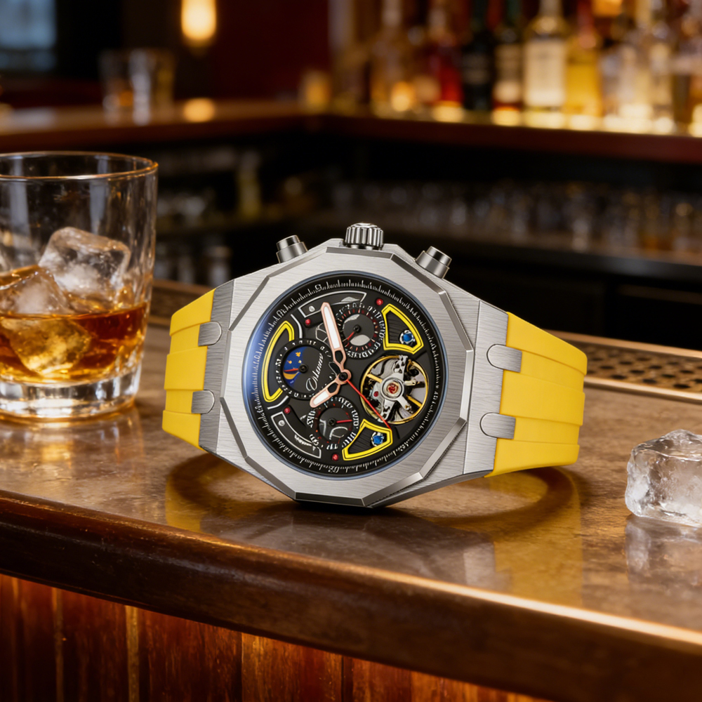 Top Brand Sport Mens Tourbillo - مراجعة Tourbillon Movement Watch وسعره