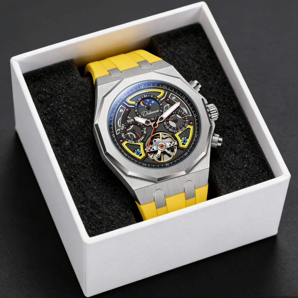 Top Brand Sport Mens Tourbillo - مراجعة Tourbillon Movement Watch وسعره