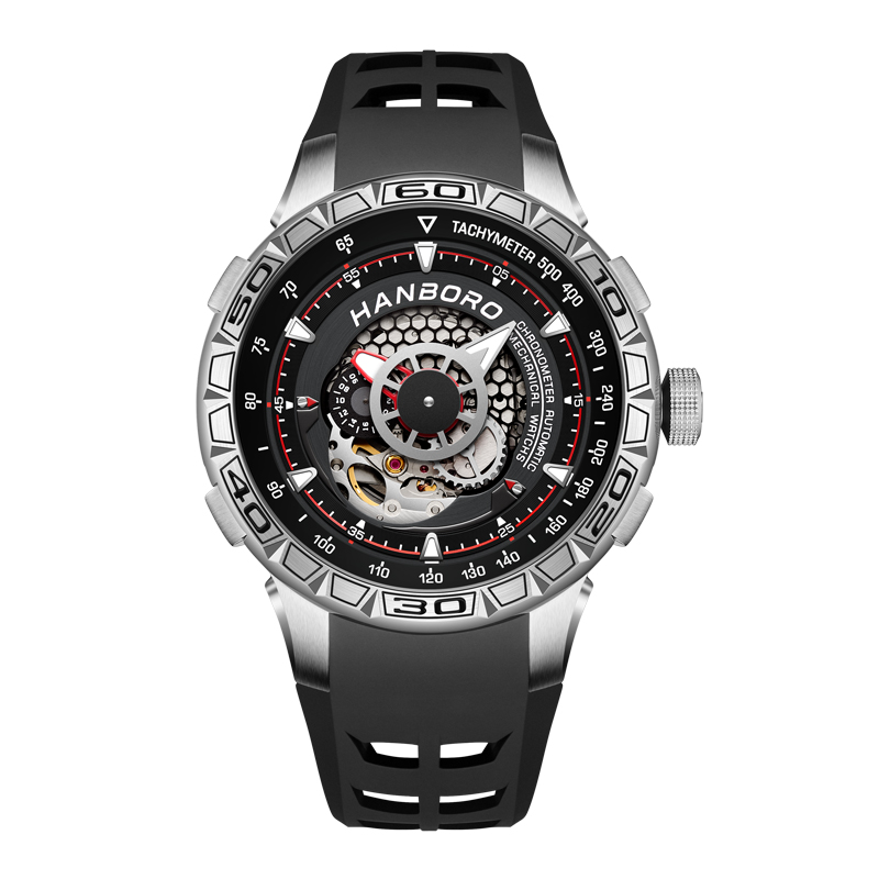 HANBORO Men Automatic Watch 46 - مراجعة Luxury Watch Hublot وسعره